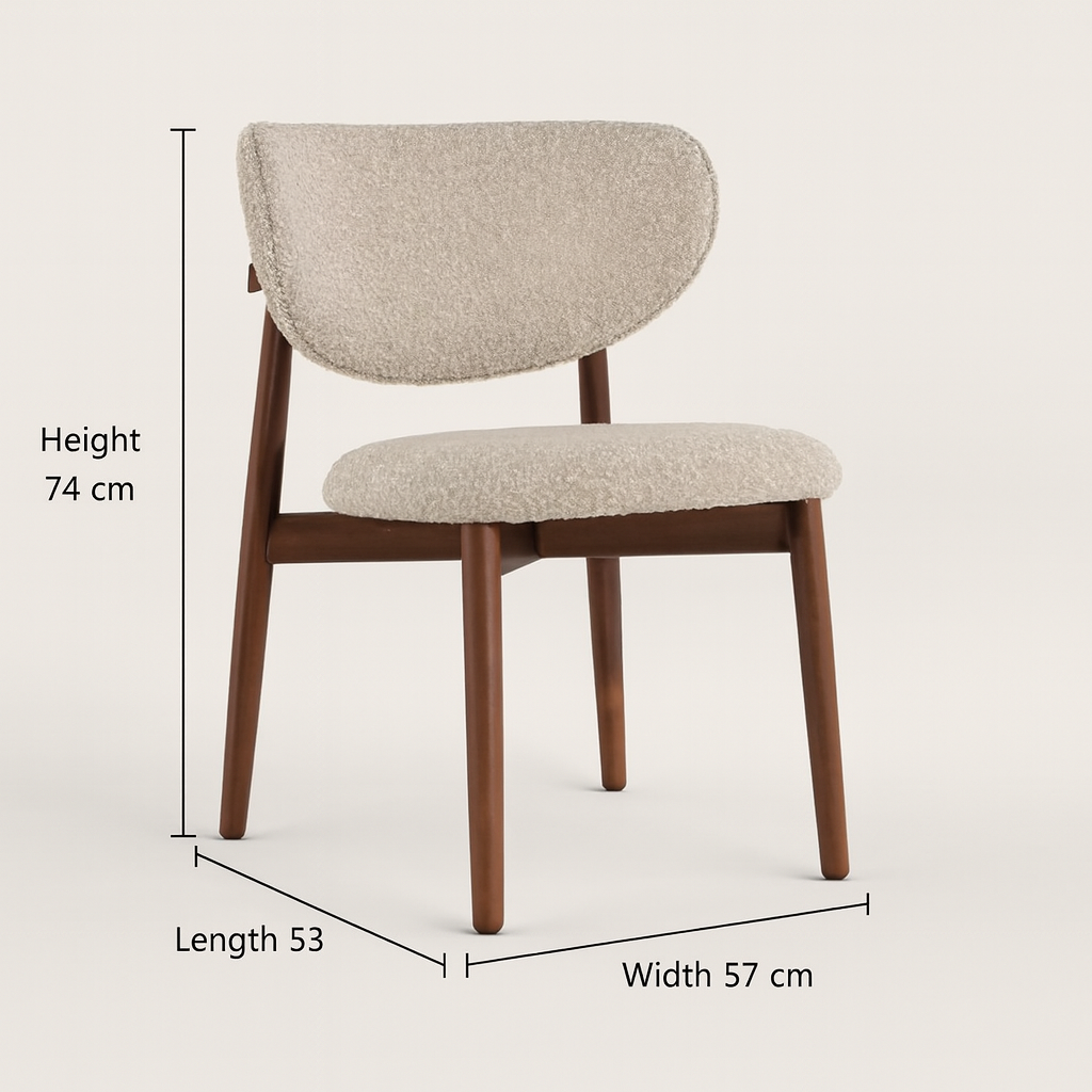 Noridc Wood Chair Dining Table Extending Dining Table Room Furniture product dimensions image