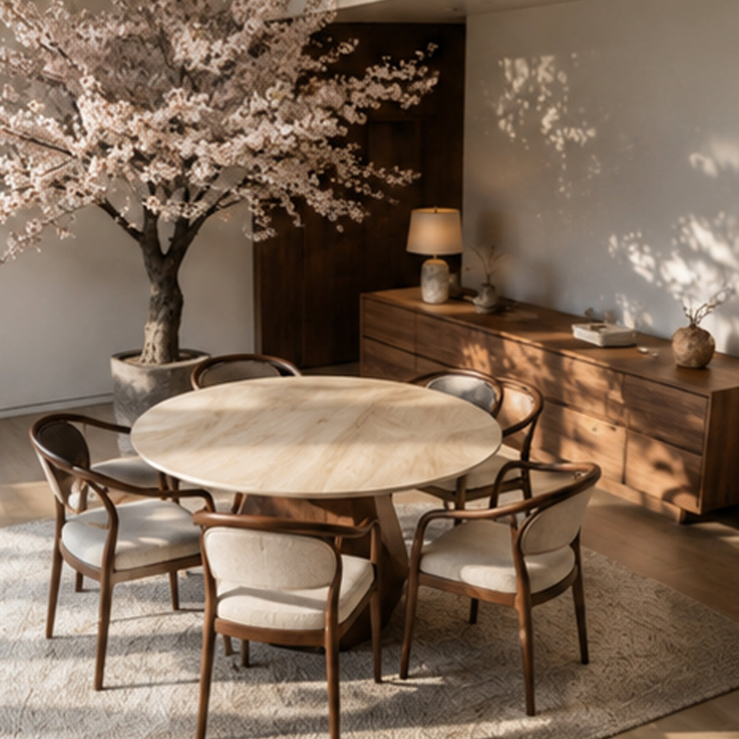 Laurel Natural Sintered Stone Dining Table