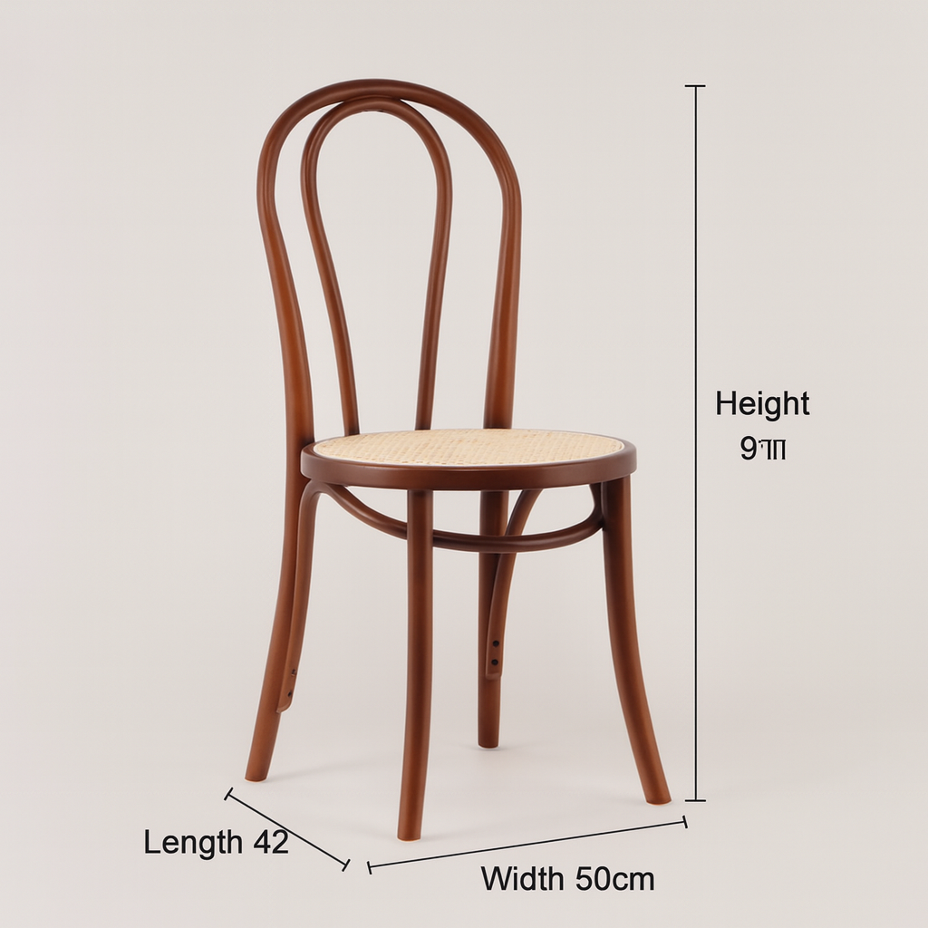 Hotel Furniture Luxury Dining Room Solid Wood Restaurant Dining Chairs Chairs Modern product dimensions image
