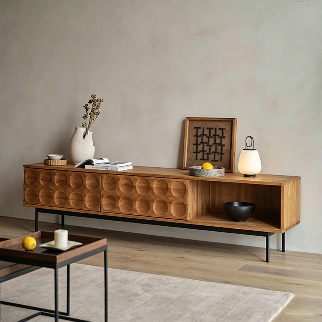 Jonah Brown Solid Wood TV Console