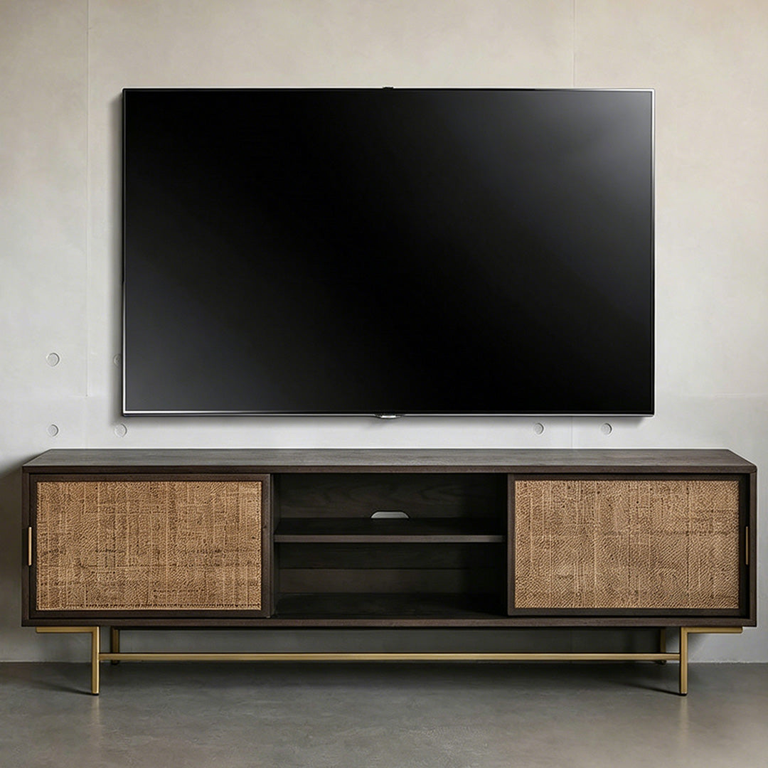 Dylan Natural Woven Rattan Media Console