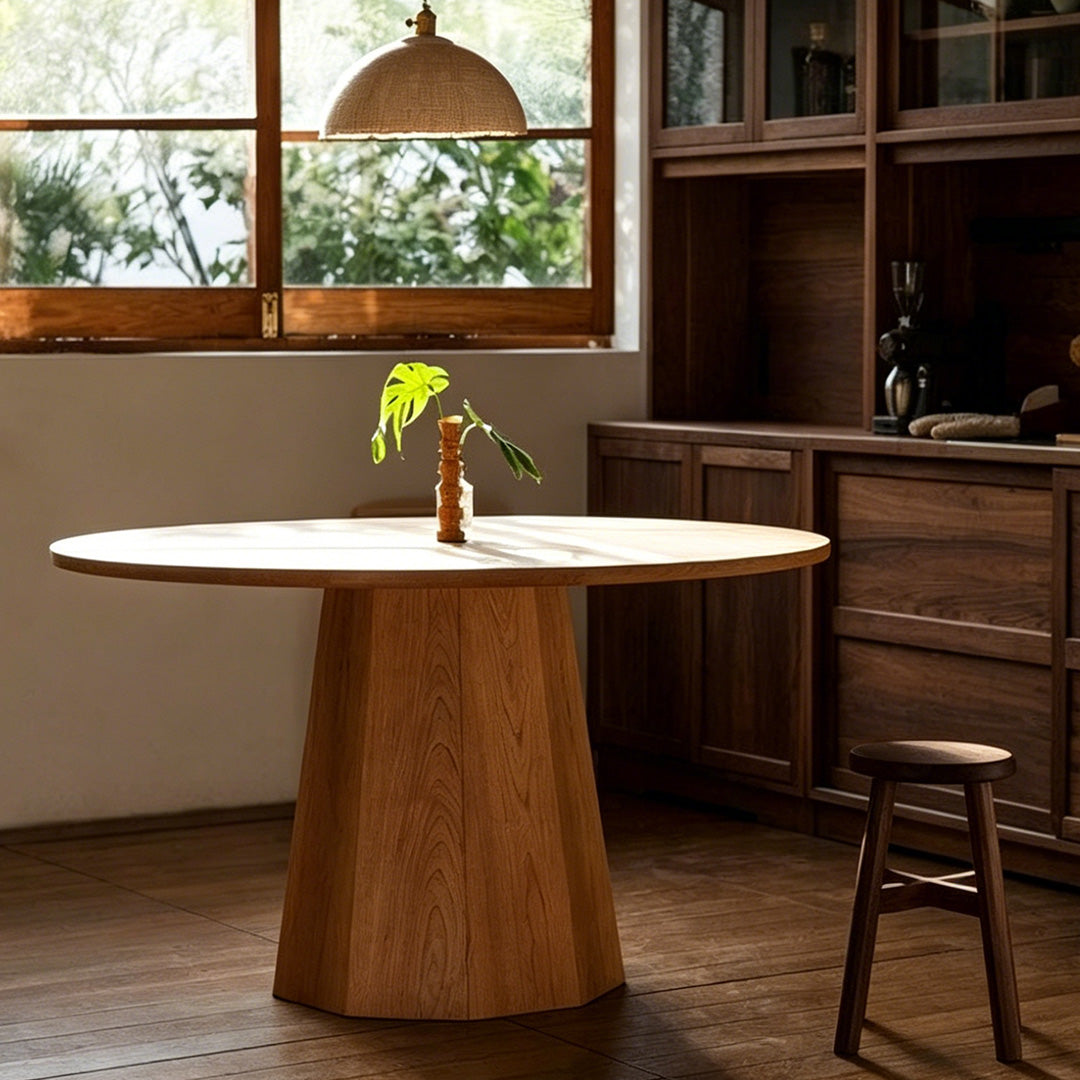 Matthew Natural Maple Round Dining Table