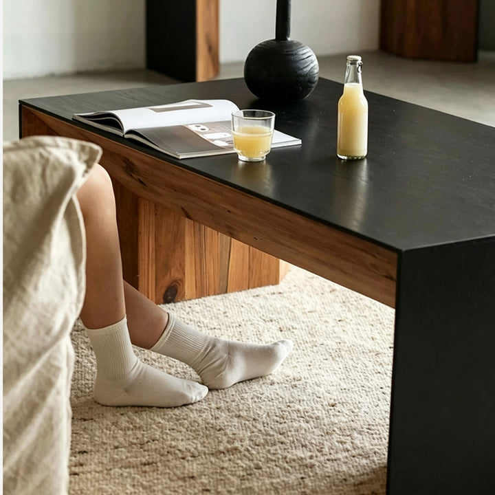 Hamish Matte Black Cube Coffee Table