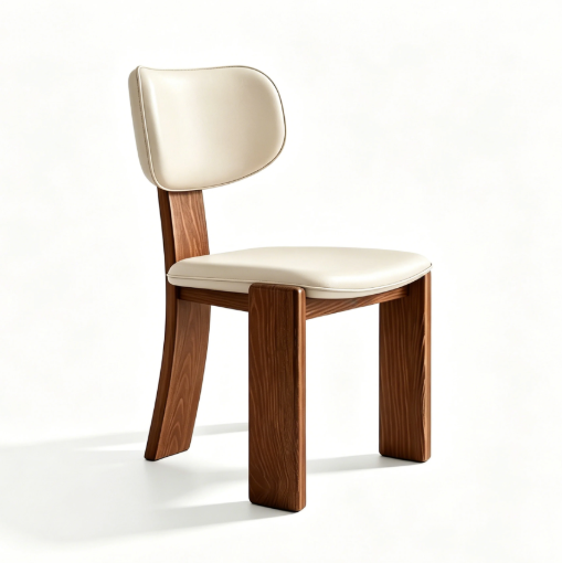 Italian-style New Solid Wood Dining Chair, Home-use Backrest Chair