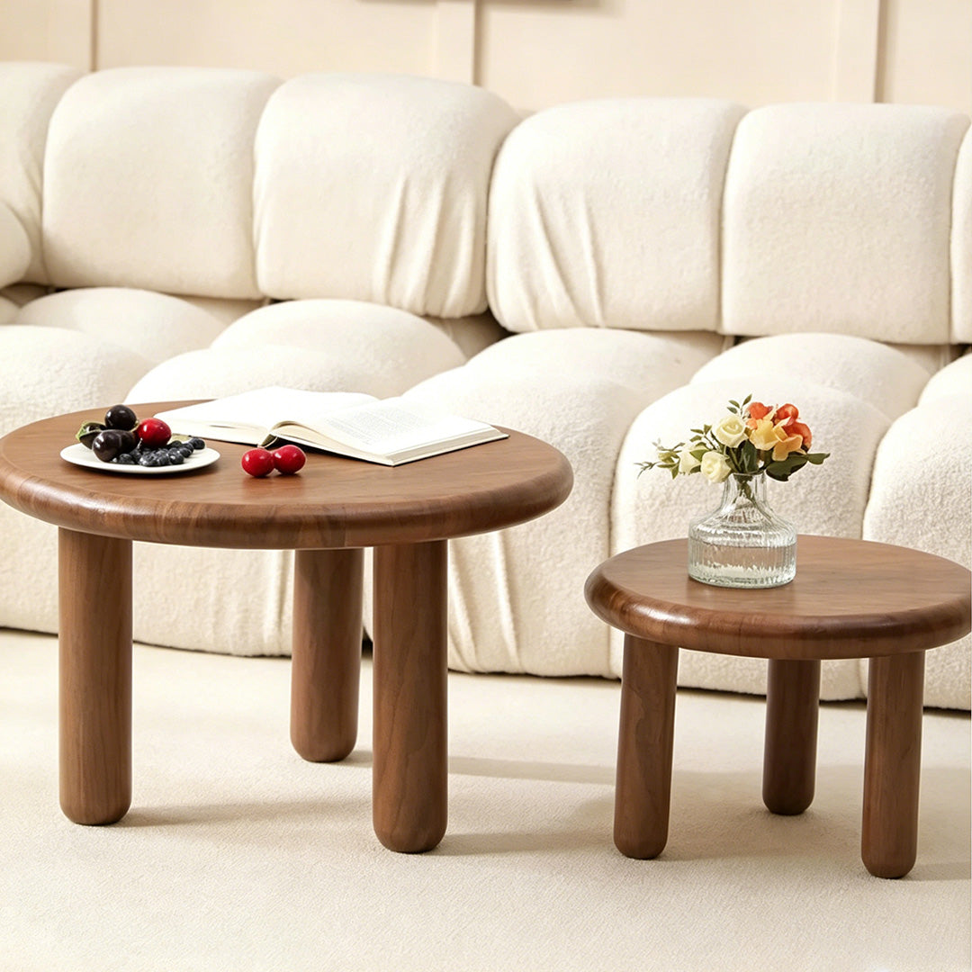 Bertie Matte Black Low Profile Coffee Table Set