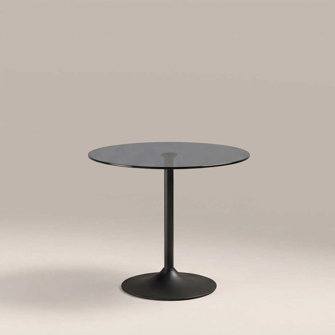 Fulbourn Black Glass Dining Table