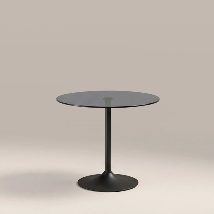 Fulbourn Black Glass Dining Table