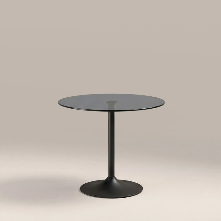 Fulbourn Black Glass Dining Table