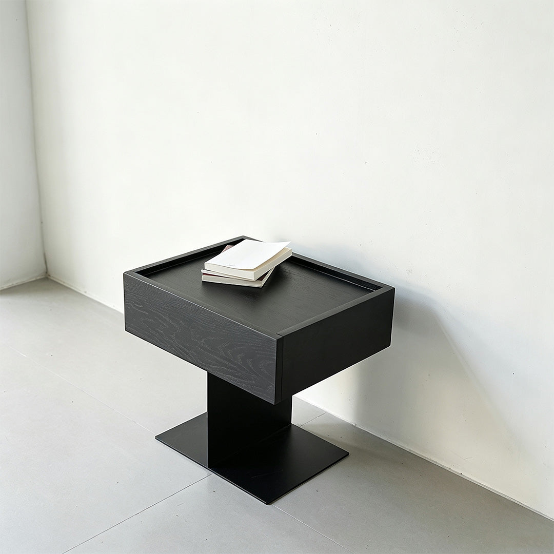 Lawson Black Oak Side Table