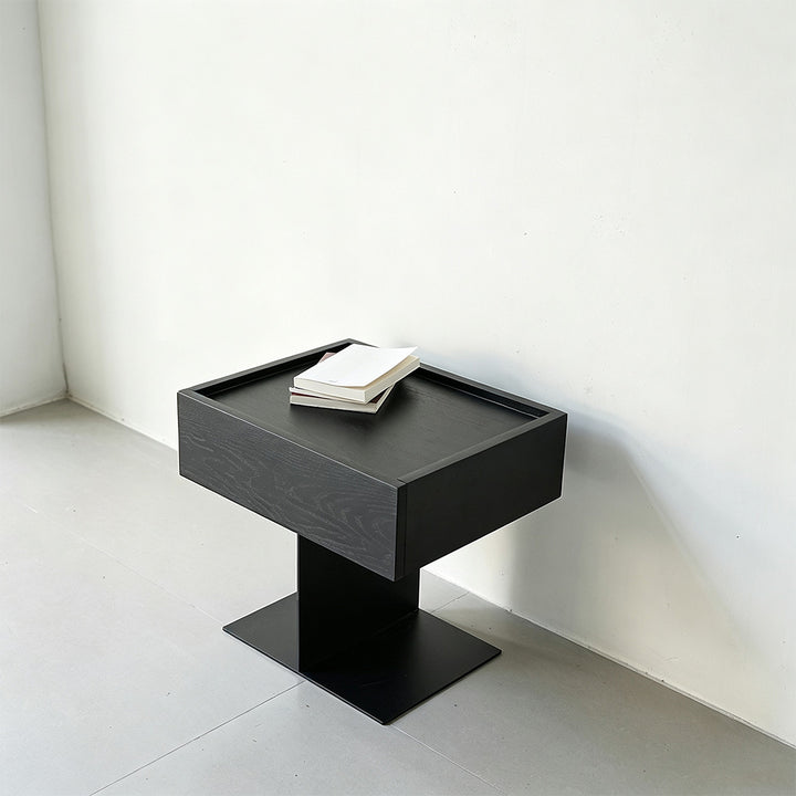 Lawson Black Oak Side Table