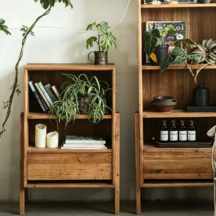 Henry Natural Wood Freestanding Shelf Unit