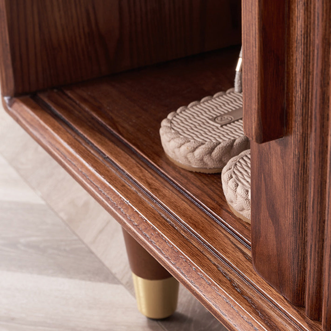 Fulbourn North White Wax Wood Shoe Cabinet