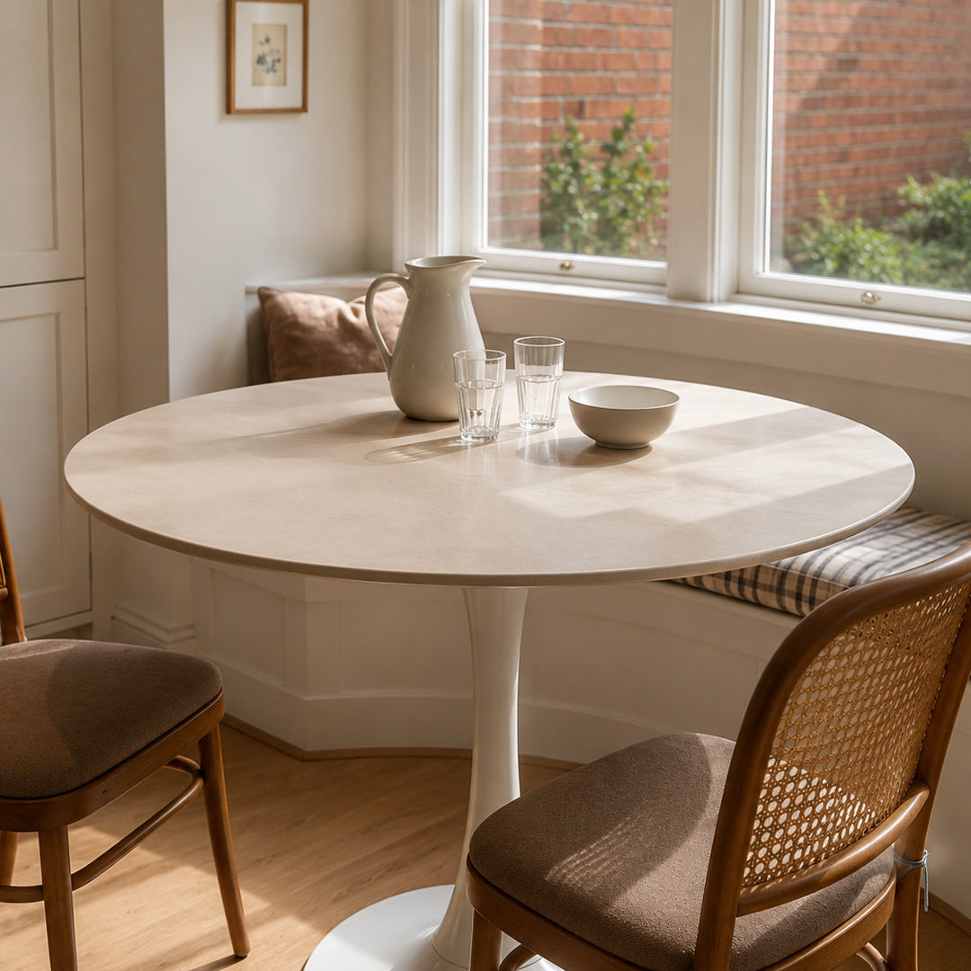 Caspian Ivory Tulip Dining Table