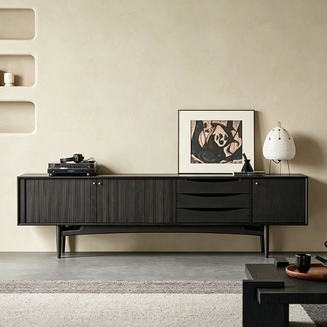 Tom Ebony Wood Sideboard