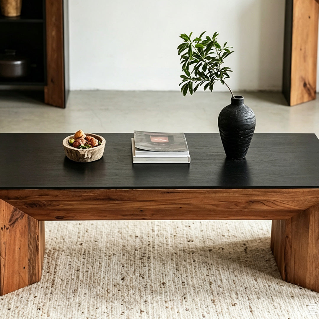 Hamish Matte Black Cube Coffee Table