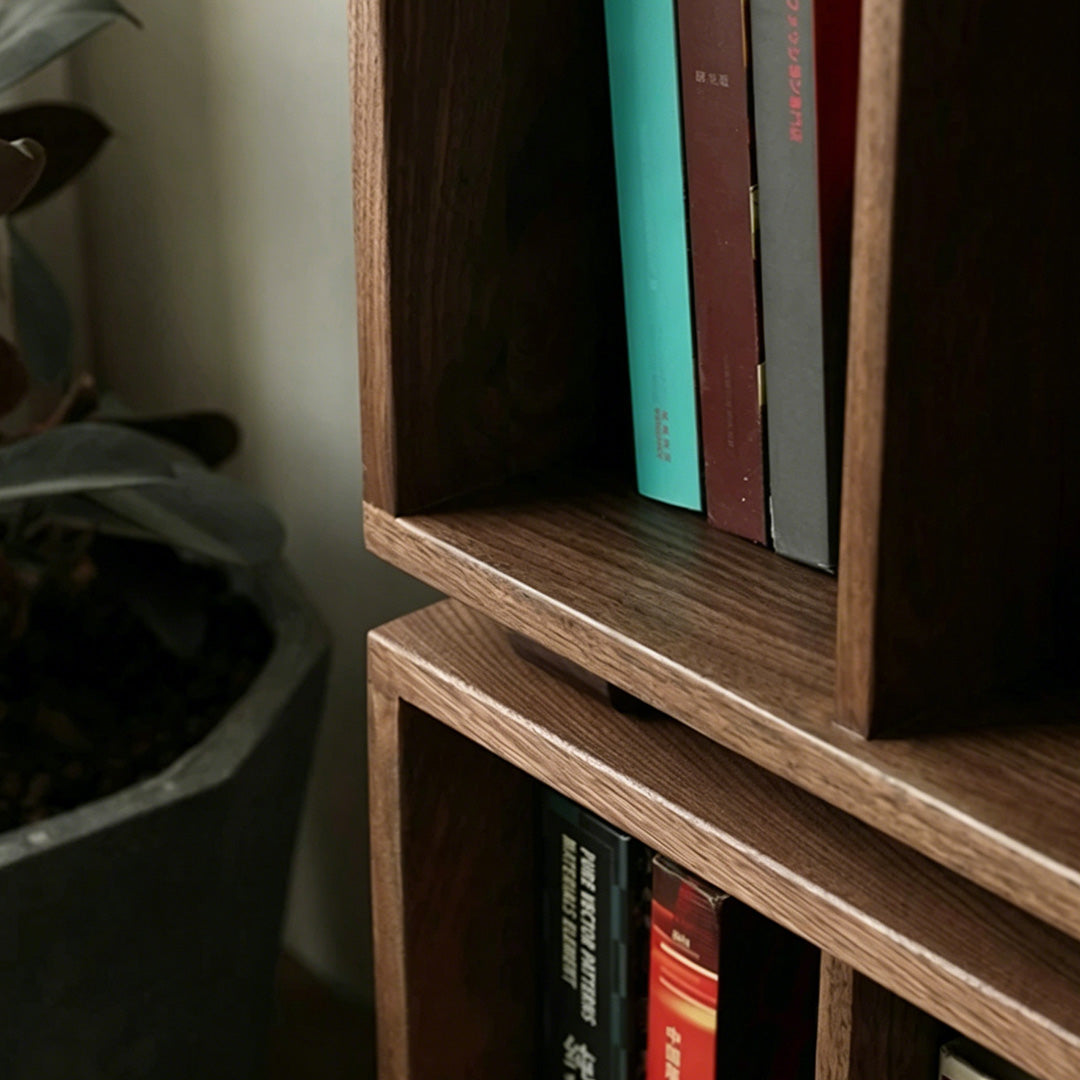 Atticus Walnut Modular Storage Cabinet