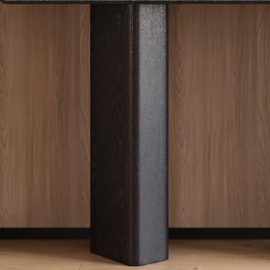 Luna Black or Walnut Sintered Stone Console Table 产品图 13