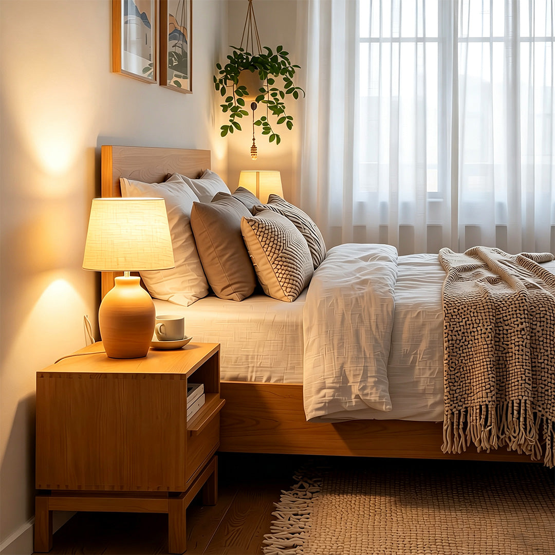 Forrest Natural Wood Bedside Table