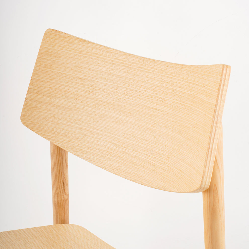 Solid American Ash Wood Dining Chair Modern Nordic French Style For Home School Office Or Bathroom Use