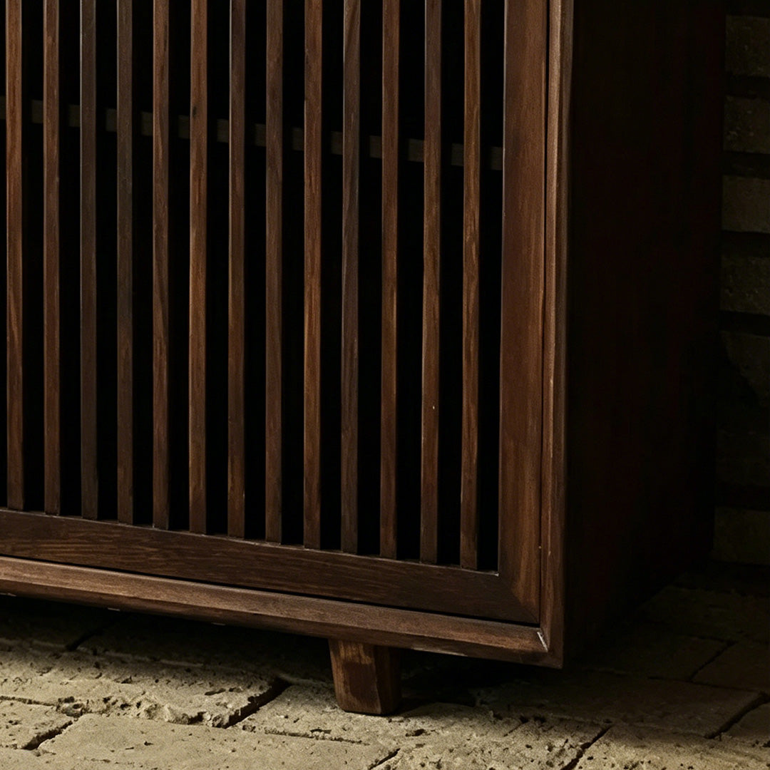 Caleb Walnut Wood Sideboard Cabinet