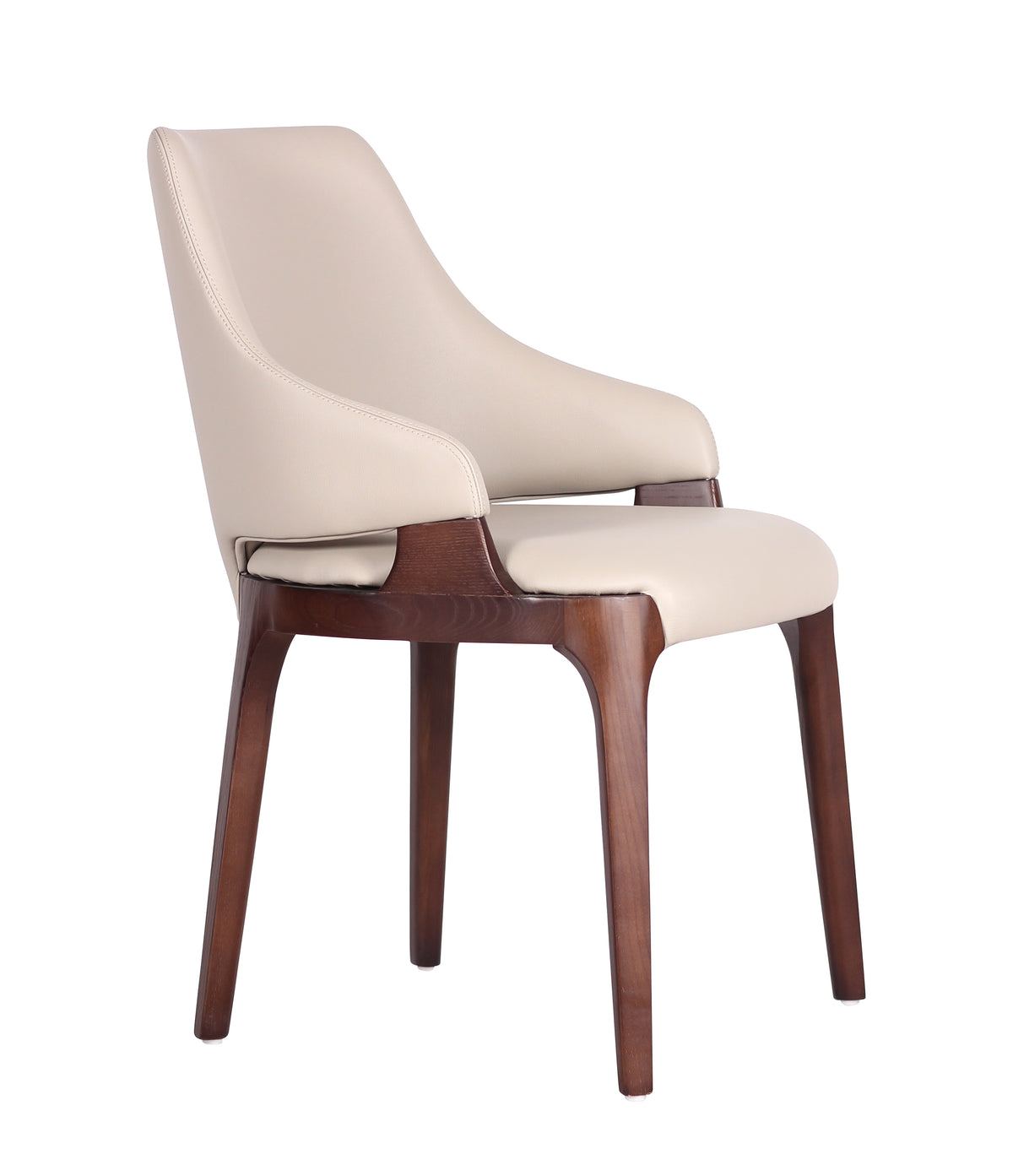Simple Design Nordic Dining Chair Dining Room Furniture Ash Solid Wood Padded Seat Restaurant Dining Chairs For Commercial