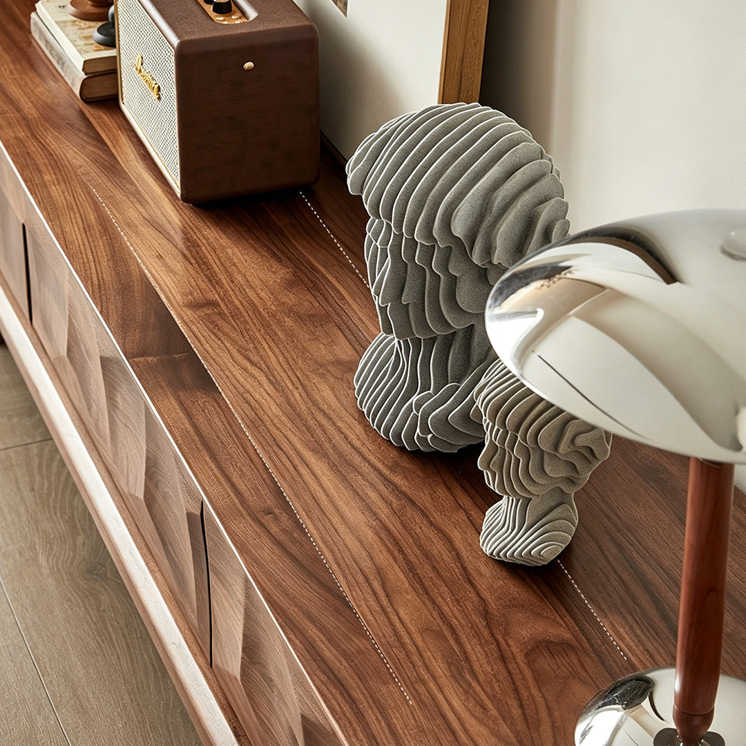 Edward Walnut Wood Low Media Console