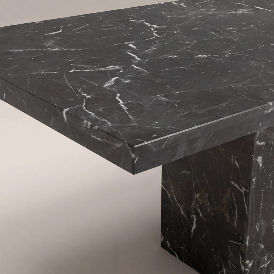 Marcellus Black Marble Dining Table