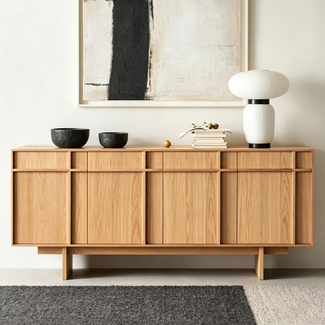 Rhys Walnut Wood Sideboard