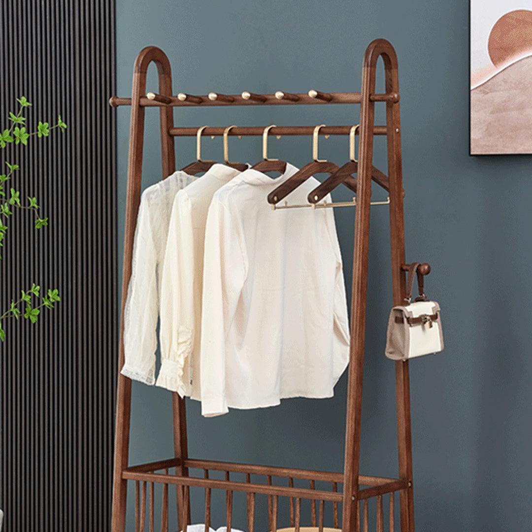 Elias Walnut Hanging Clothes Rack