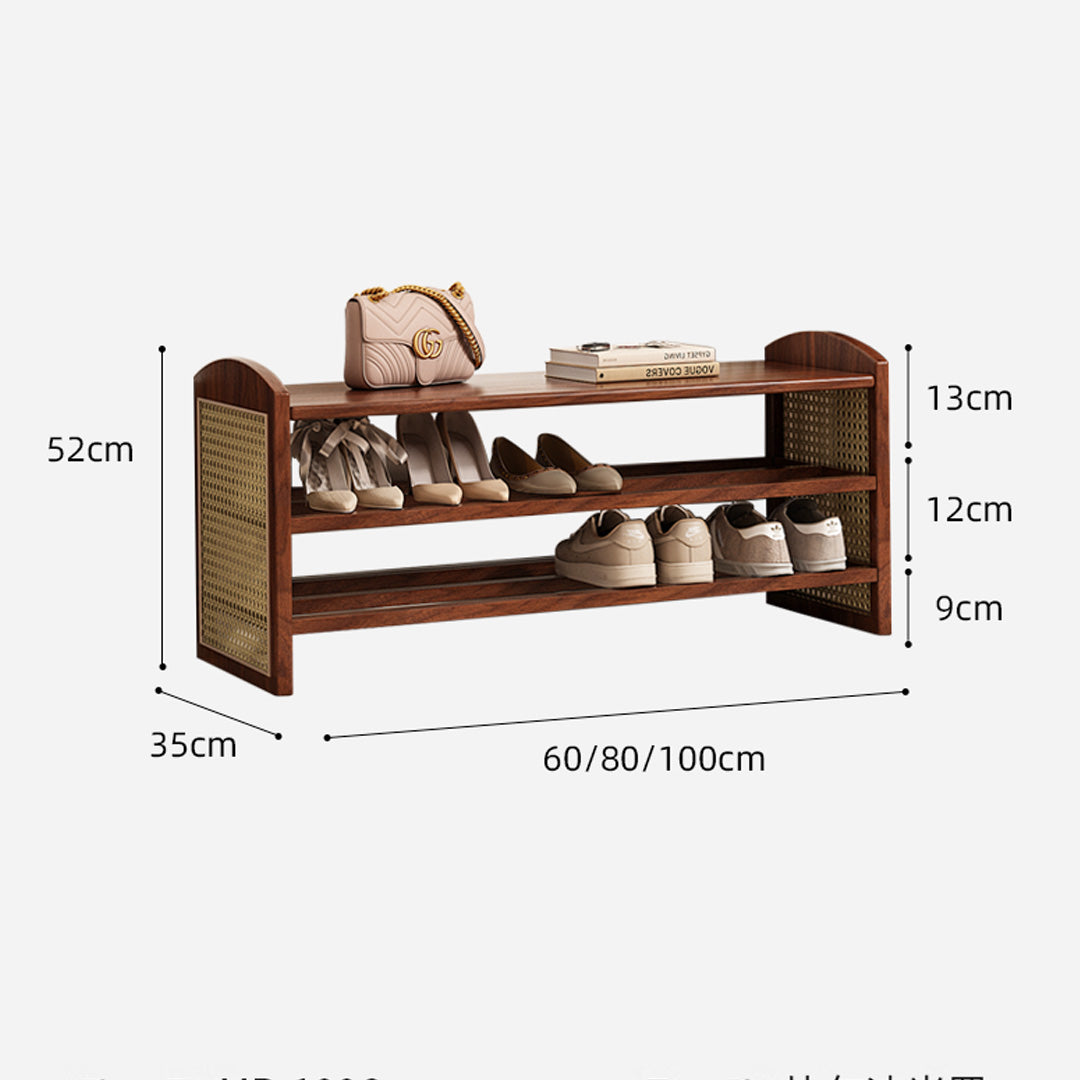 Wesley Brown Wood Shoe Rack