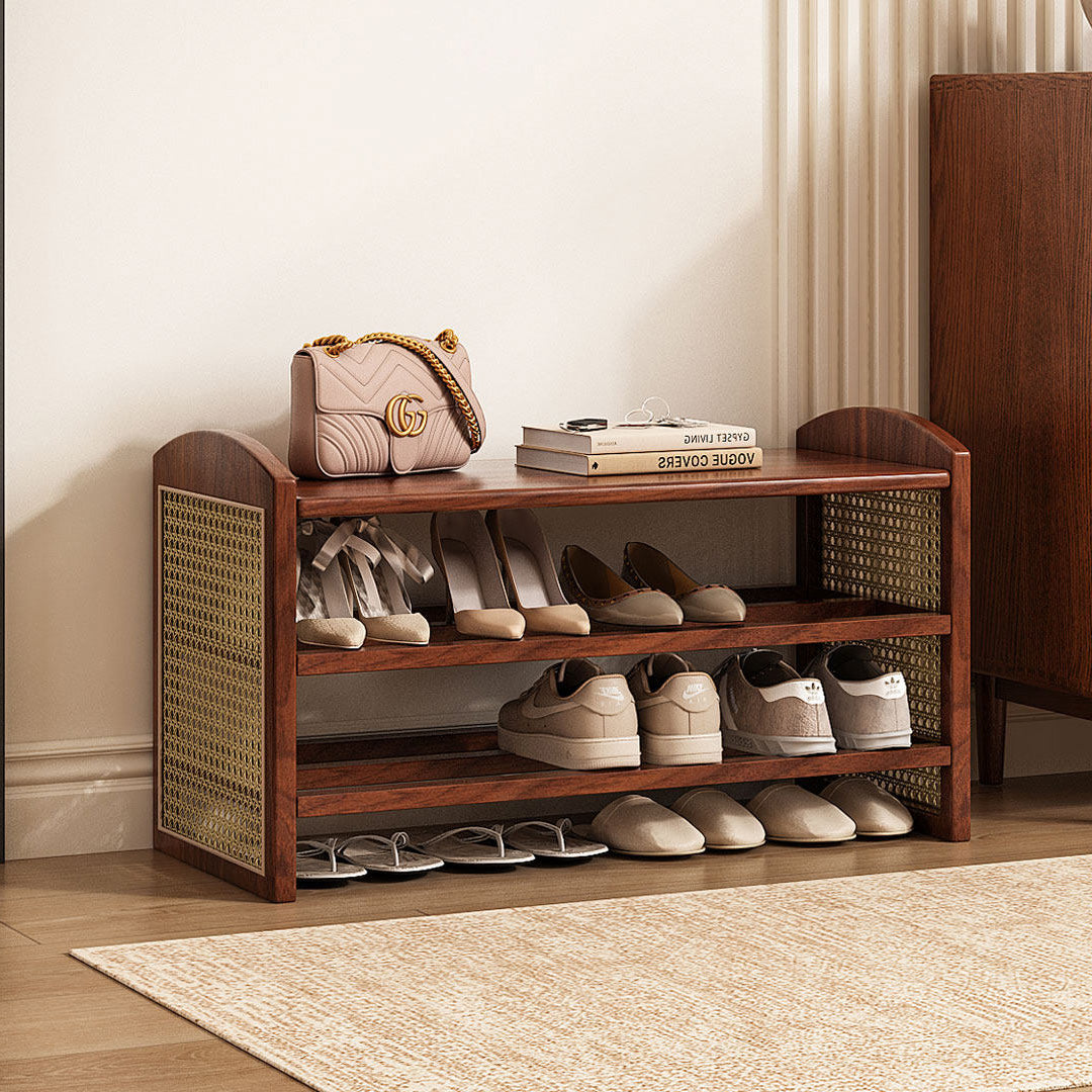Wesley Brown Wood Shoe Rack
