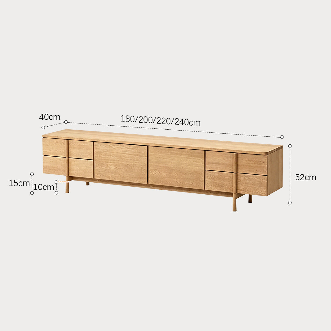 Ellis Natural Oak Media Unit