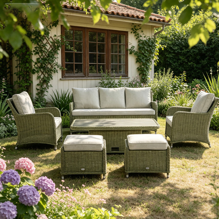 Harry Sage Rattan Garden Sofa Set