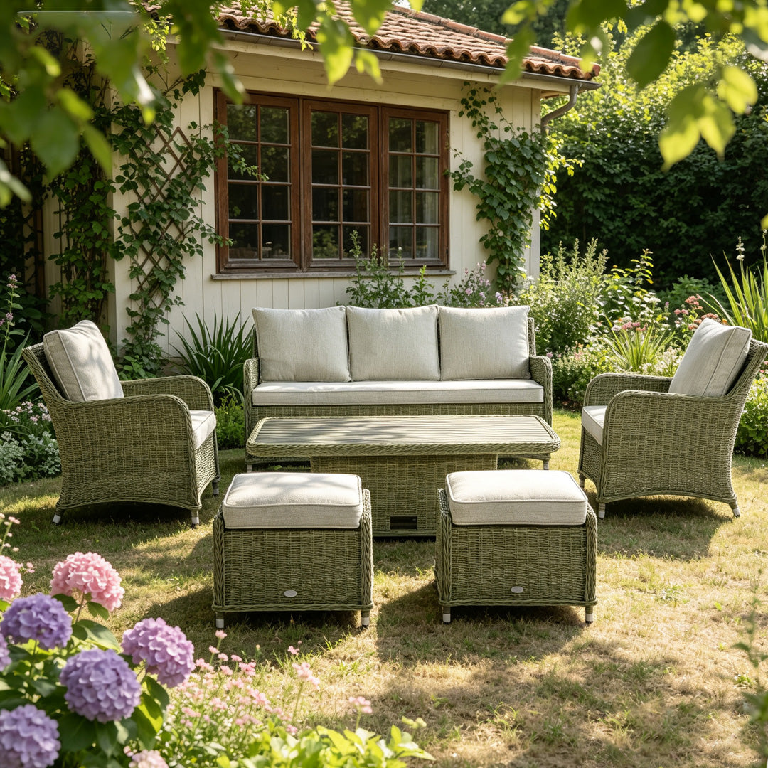 Harry Sage Rattan Garden Sofa Set