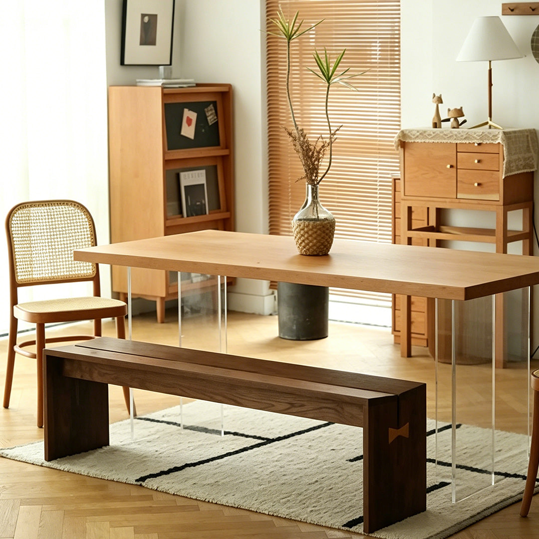 Arlo Walnut Solid Wood Bench