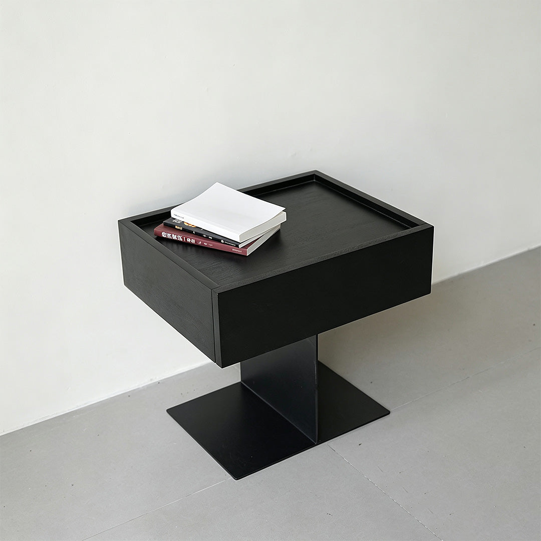 Lawson Black Oak Side Table