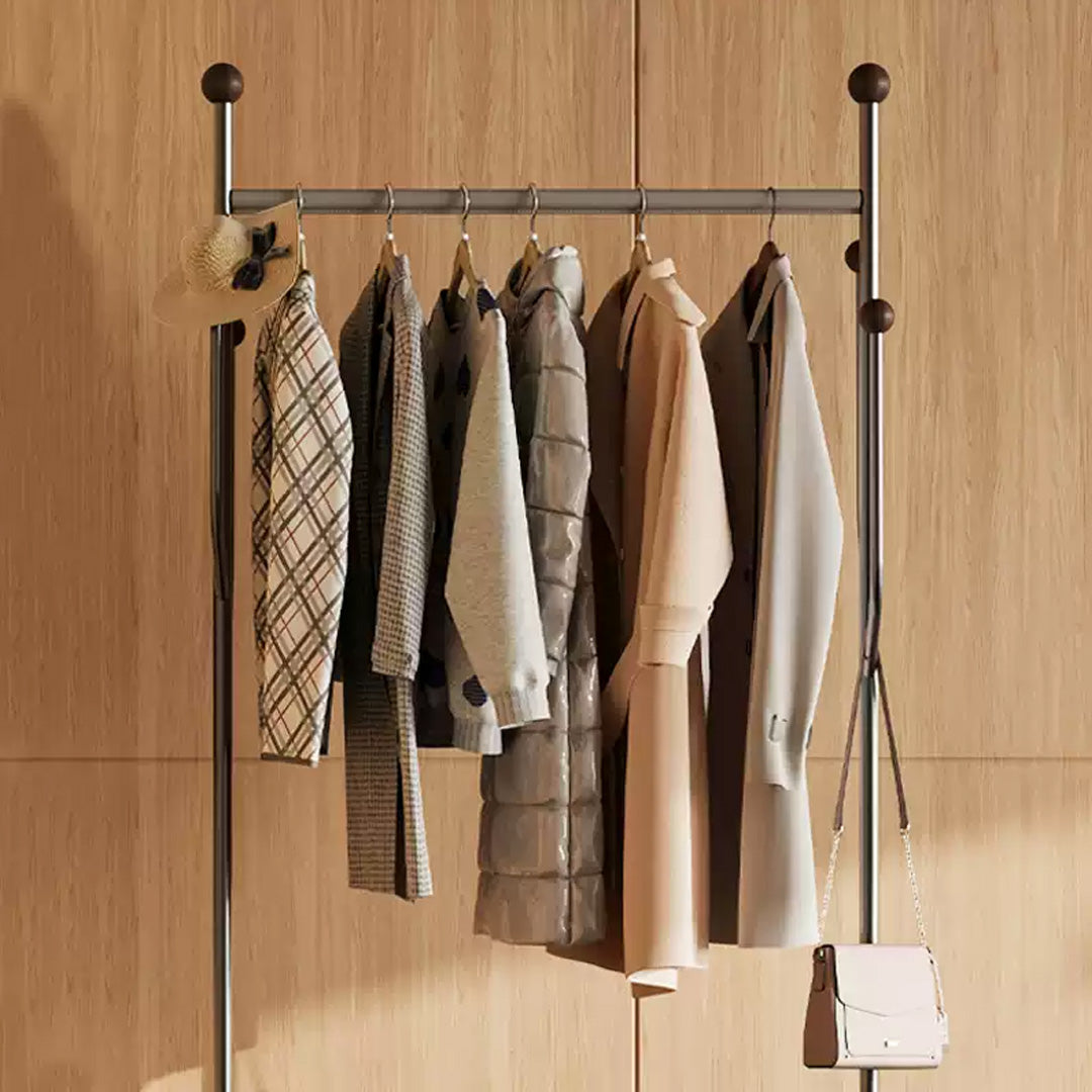 Fulbourn Bronze & Wood Freestanding Garment Rack