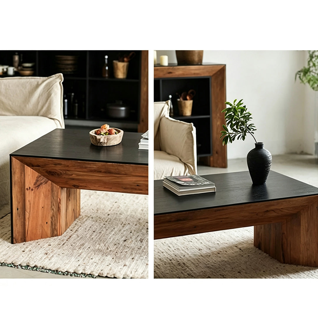 Hamish Matte Black Cube Coffee Table