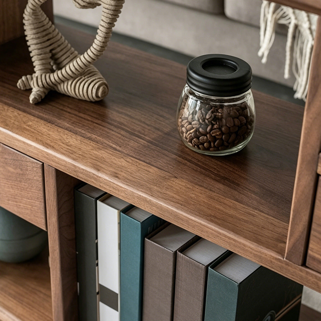 Angus Walnut Wood Console Table