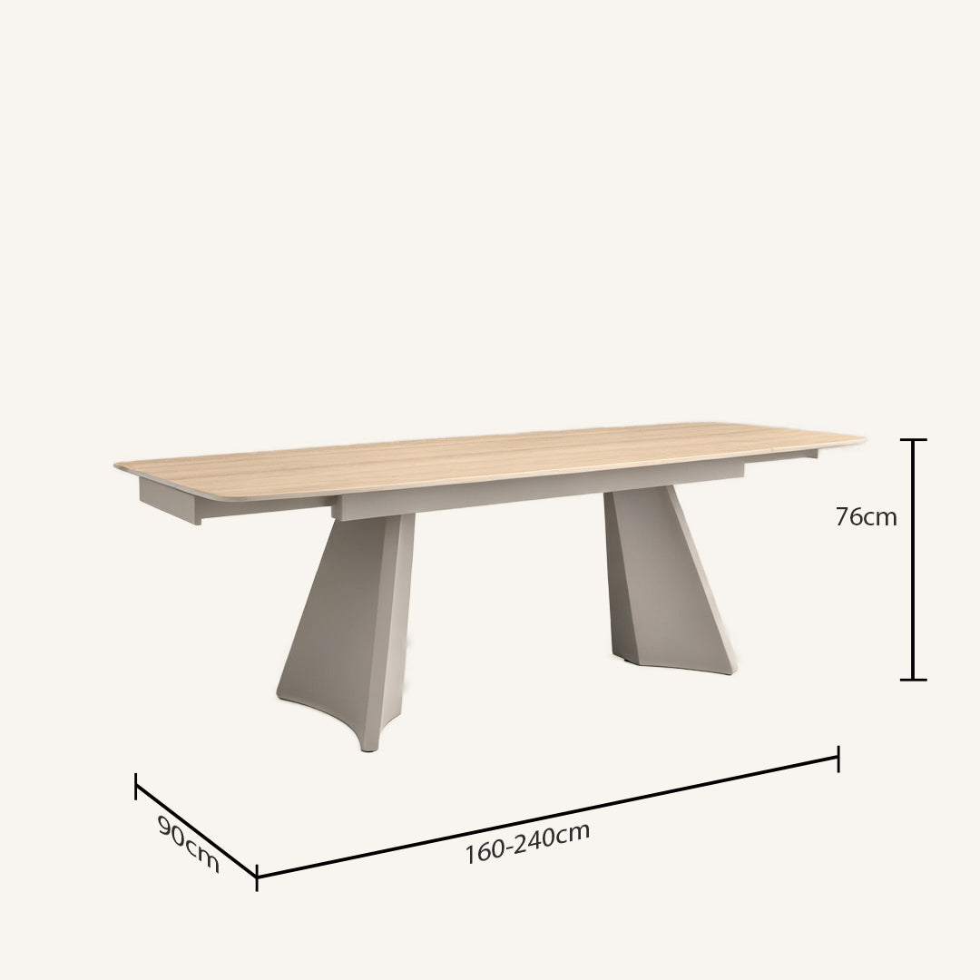 Maja Neutral Tone Dining Table