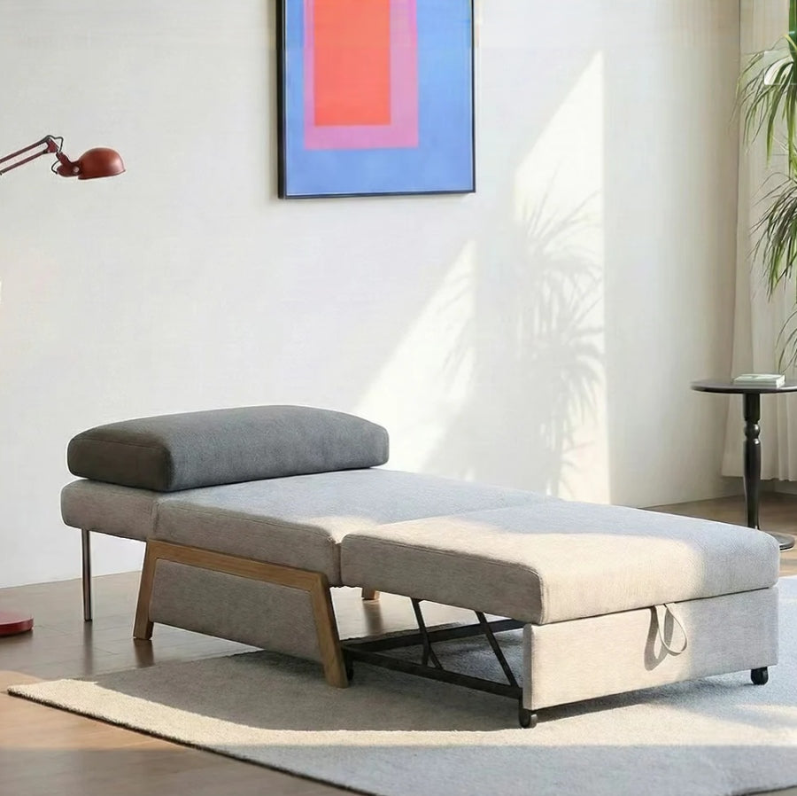 Stylish Single Sofa Bed Chair With Storage