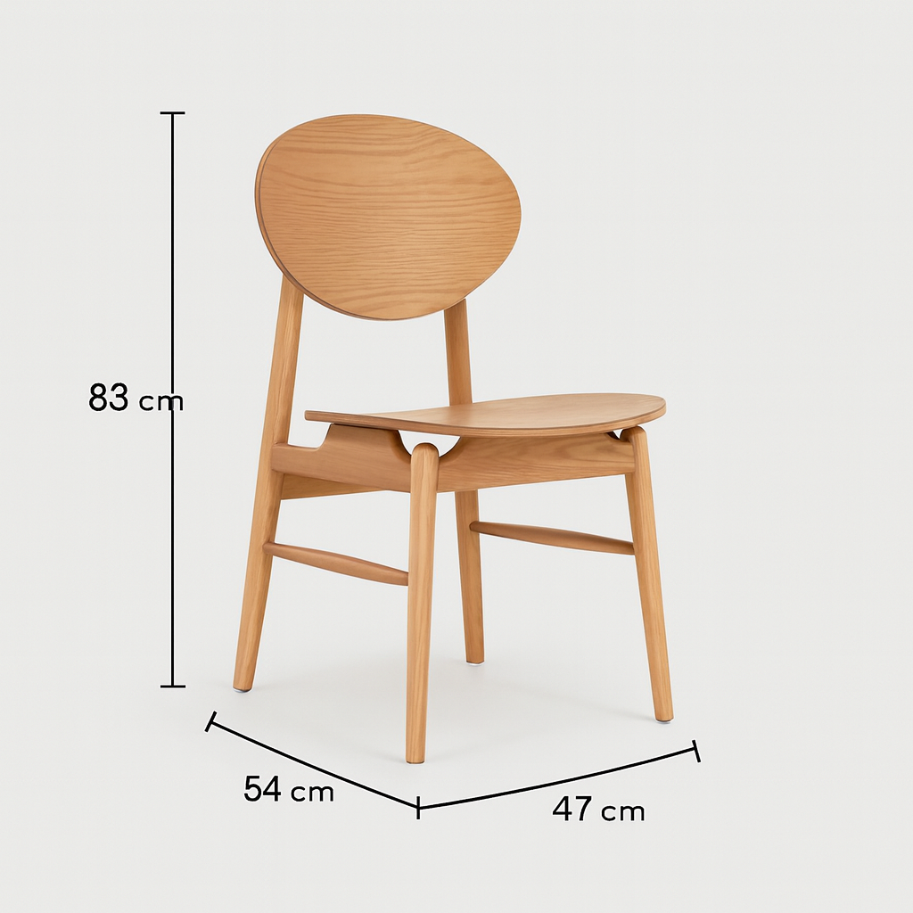 American Midcentur Modern Design Solid Walnut Dining Chair For Restaurant Living Room School Home Office Bathroom Use