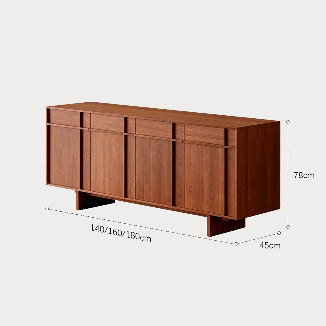 Rhys Walnut Wood Sideboard