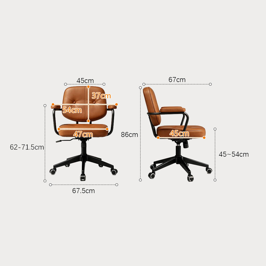 Hardy Walnut Tone And White Curved Office Desk