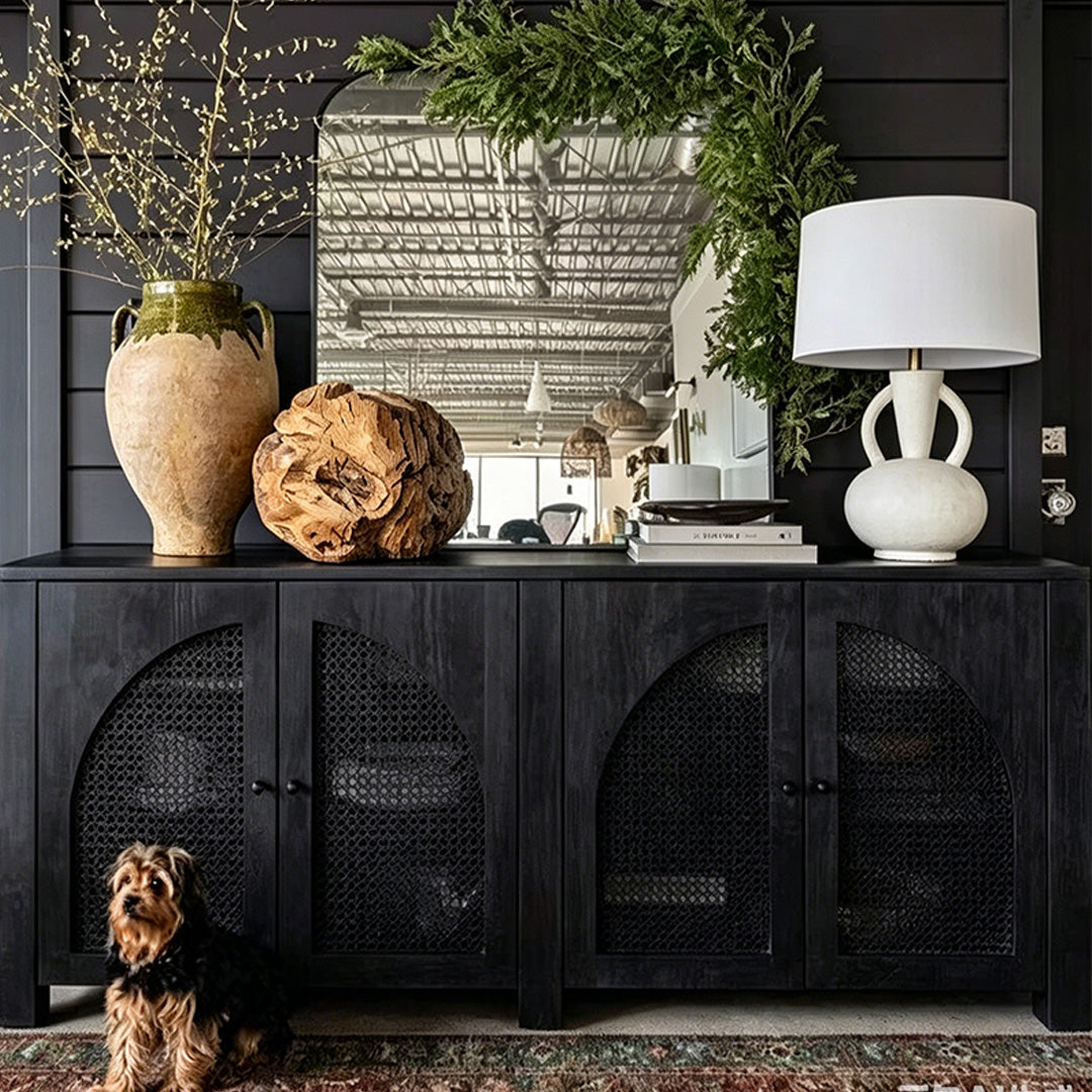 William Black Oak Mesh-panel Sideboard