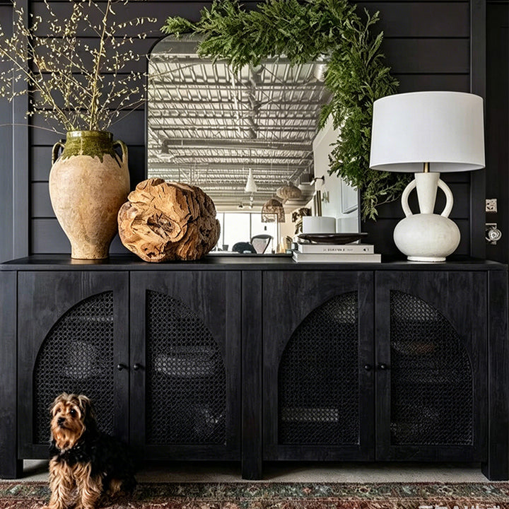 William Black Oak Mesh-panel Sideboard