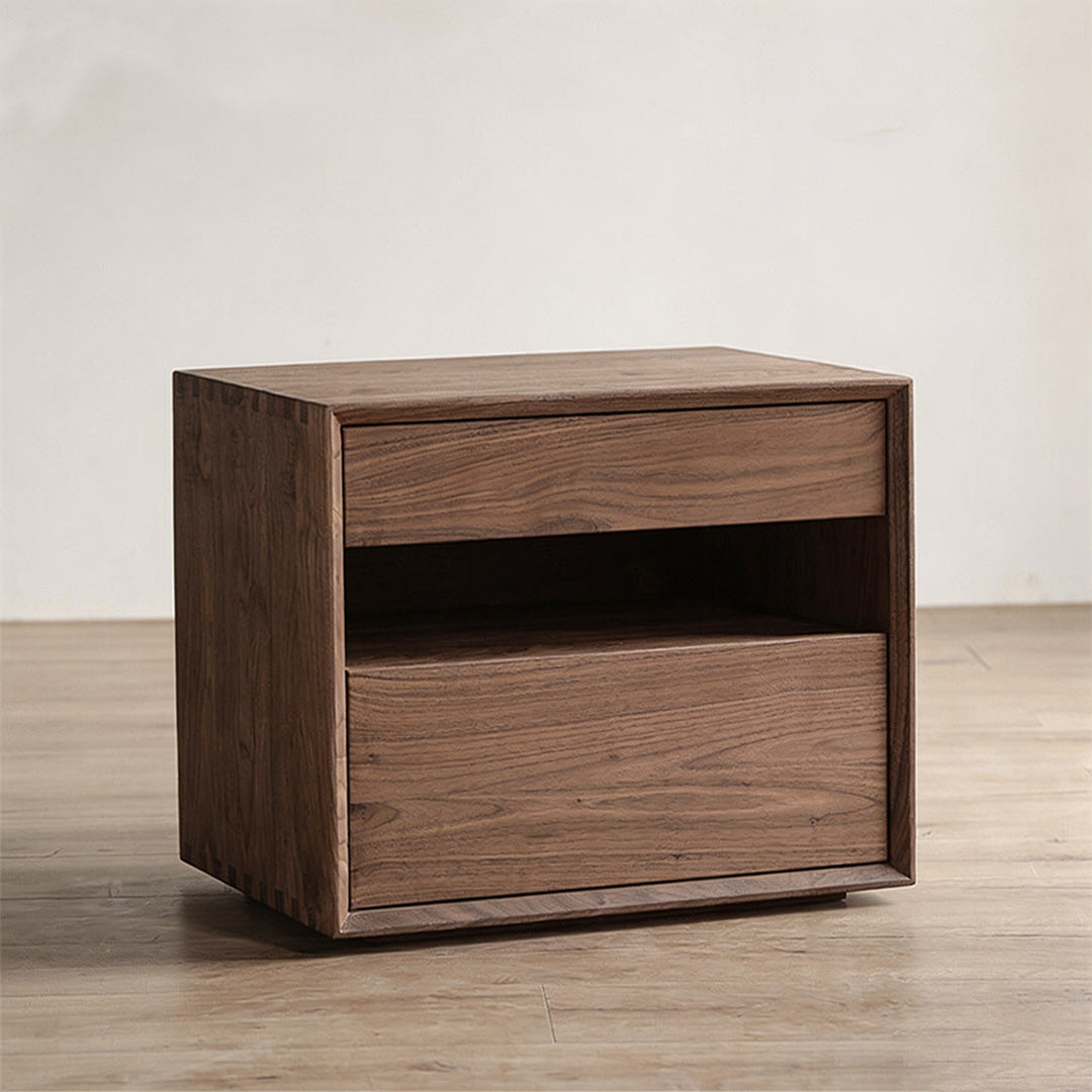 Cortland Walnut Bedside Table