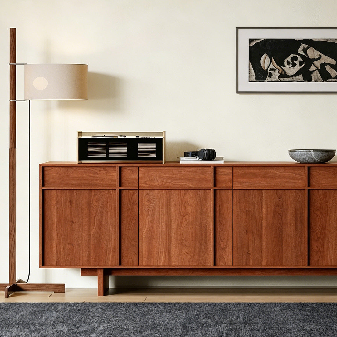 Rhys Walnut Wood Sideboard