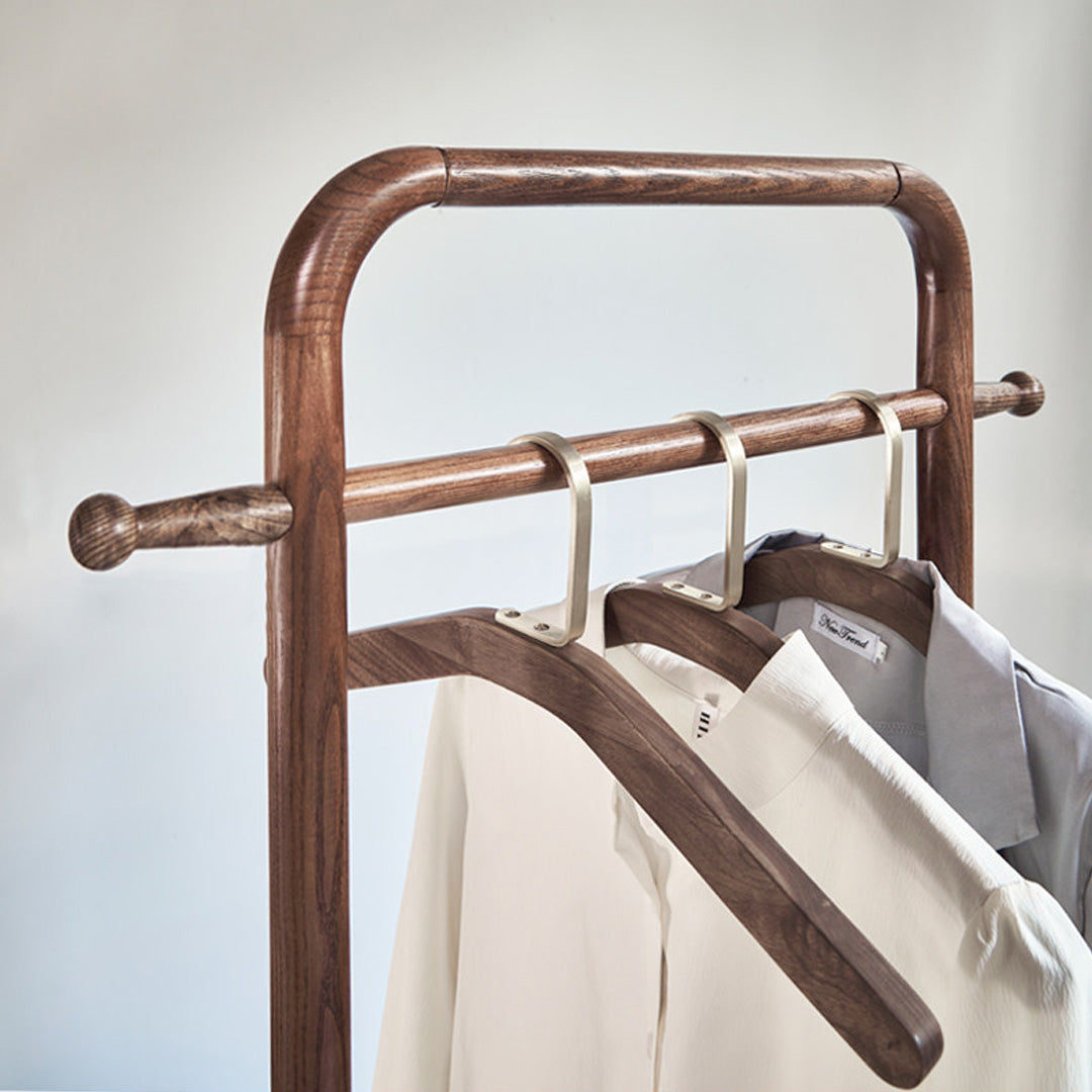Ebba Walnut Wood Wax Wood Hall Stand