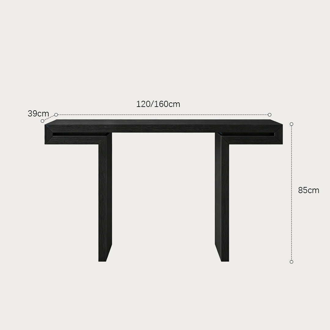 Clay Dark Wood Console Table